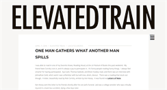 Desktop Screenshot of elevatedtrain.com